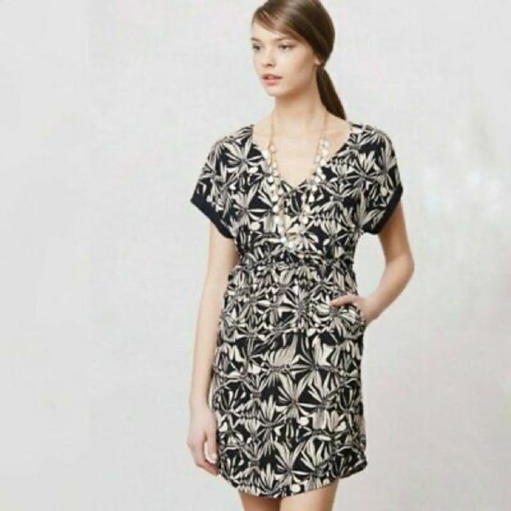 Anthropologie Postmark Gathered Sonata‎ Dress S